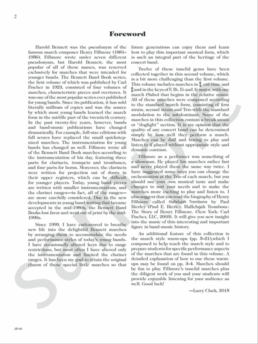 The New Bennett Band Book Concert Band scores gallery preview page 4