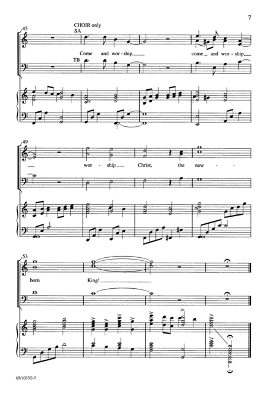 Wonderful Counselor 3-Part scores gallery preview page 9