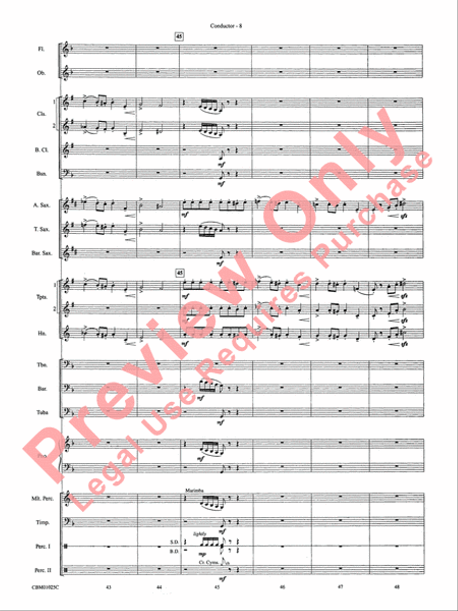 Hedwig's Theme - Cb Hedwig's Theme - Cb Concert Band scores gallery preview page 11