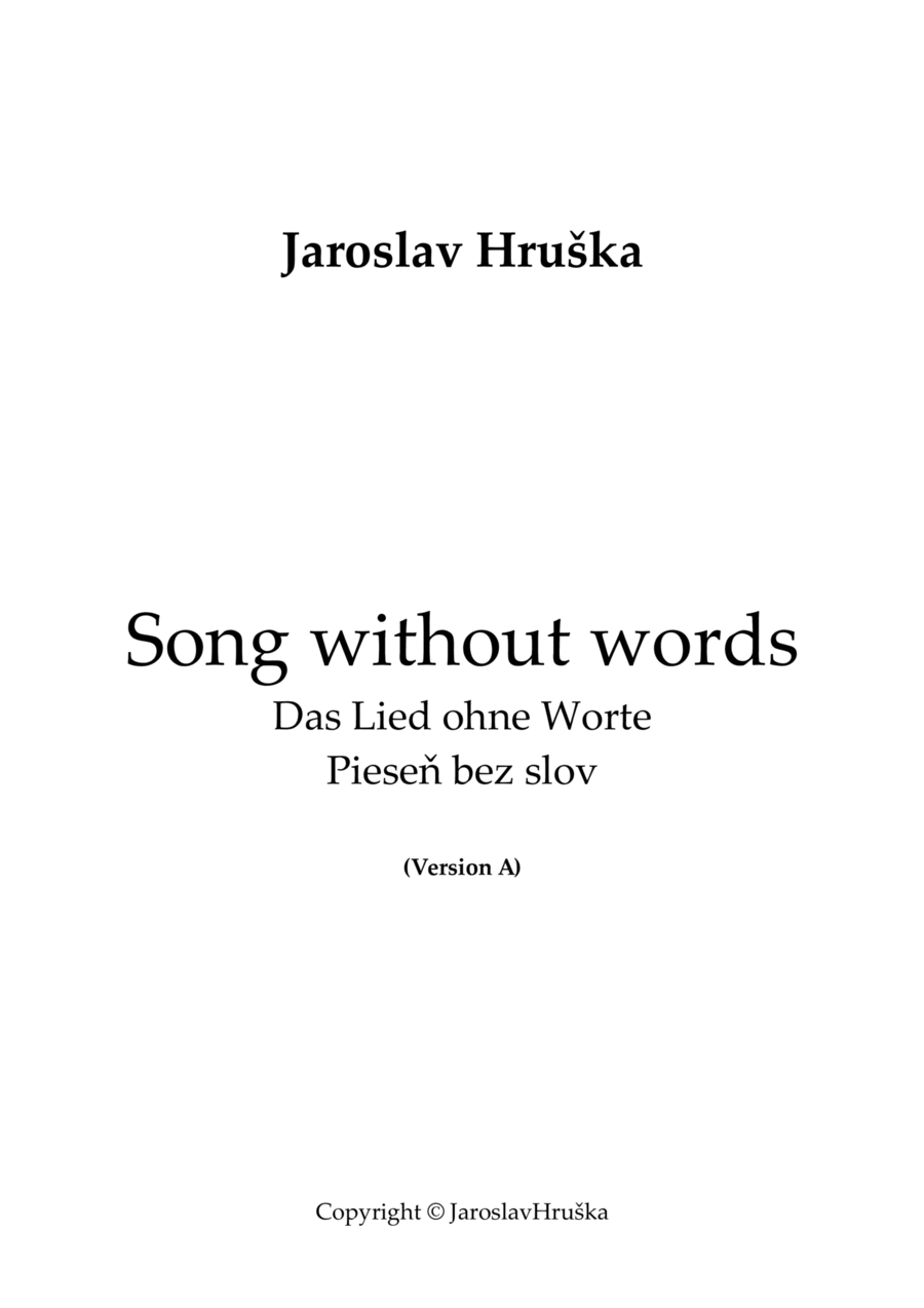 Song without words ( Version A ) Piano Method scores gallery preview page 1