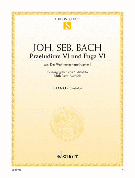 Prelude VI and Fugue VI D minor, BWV 851