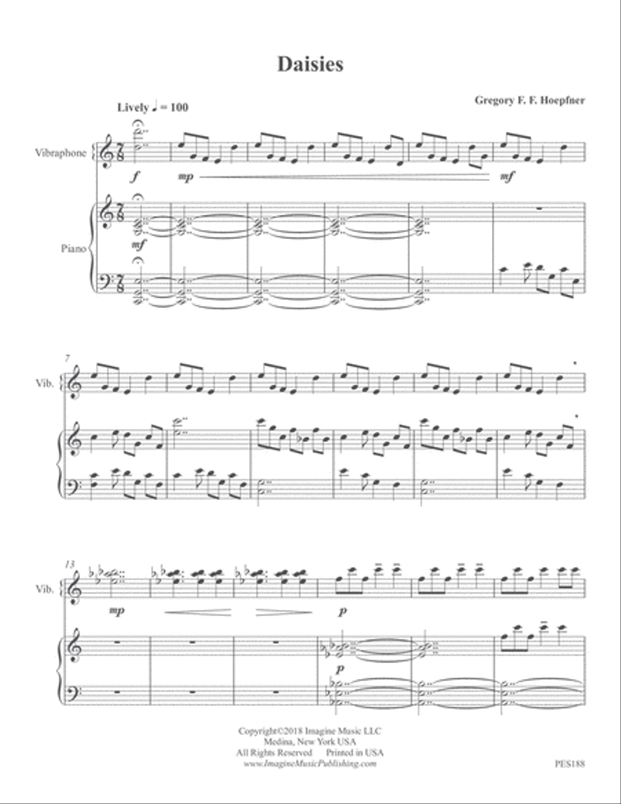 Daisies Piano Accompaniment scores gallery preview page 4