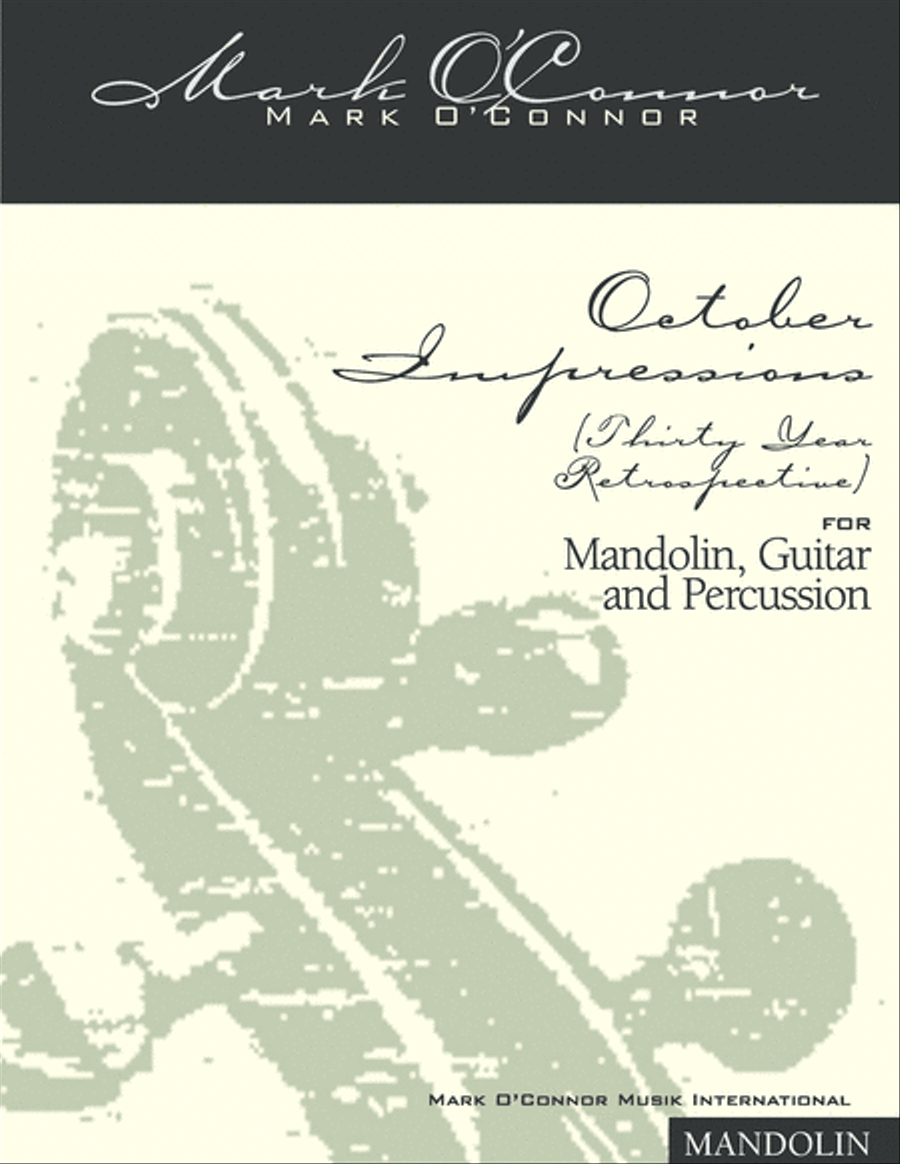 October Impressions (mandolin part – mandolin, guitar, percussion) Small Ensemble scores gallery preview page 1