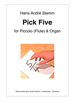 Book cover for Pick five for Flute and Organ