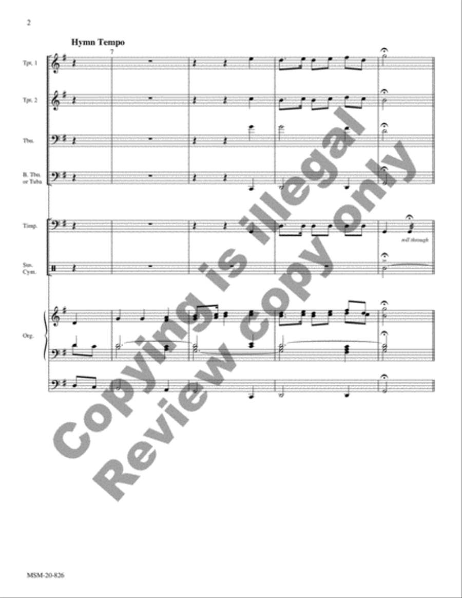 O Worship the King Choir scores gallery preview page 11