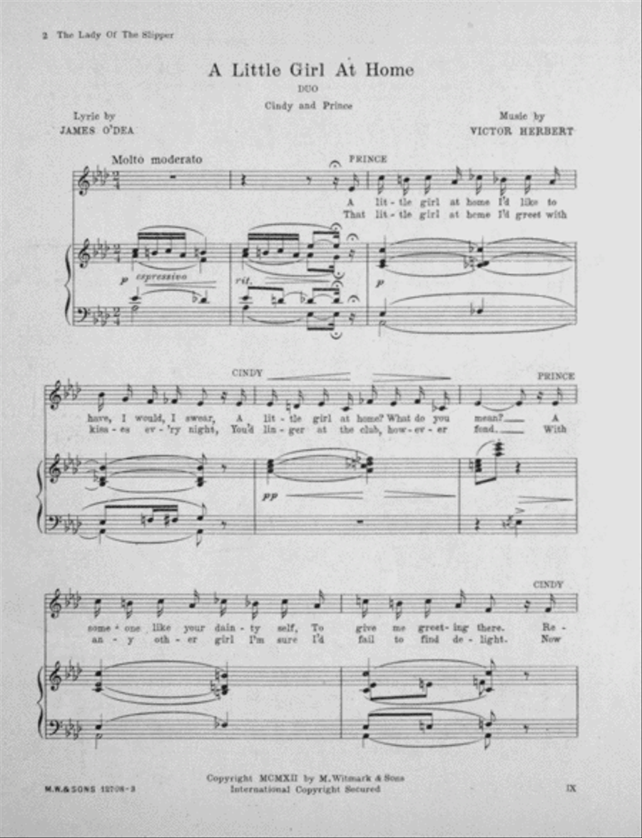 A Little Girl at Home Voice scores gallery preview page 2