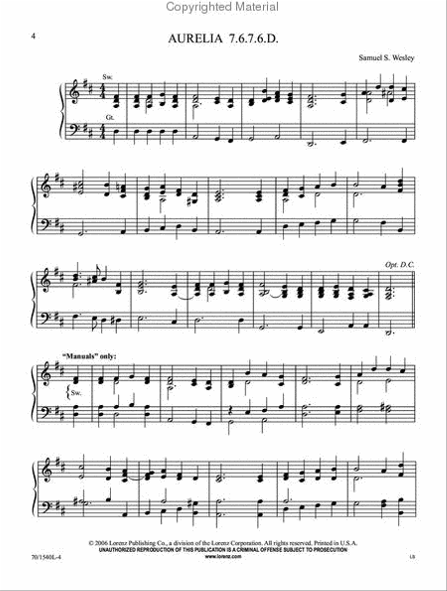 Pedal-Less Harmonizations for Hymn Singing Organ Solo scores gallery preview page 2