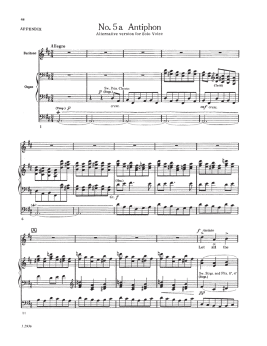 Five Mystical Songs Choir scores gallery preview page 12