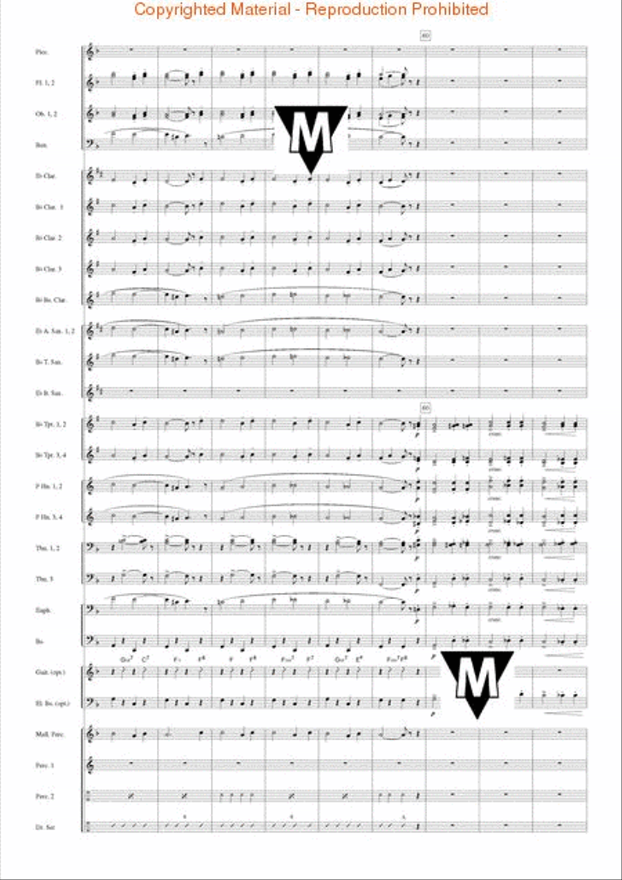 Famous German Christmas Songs Concert Band scores gallery preview page 9
