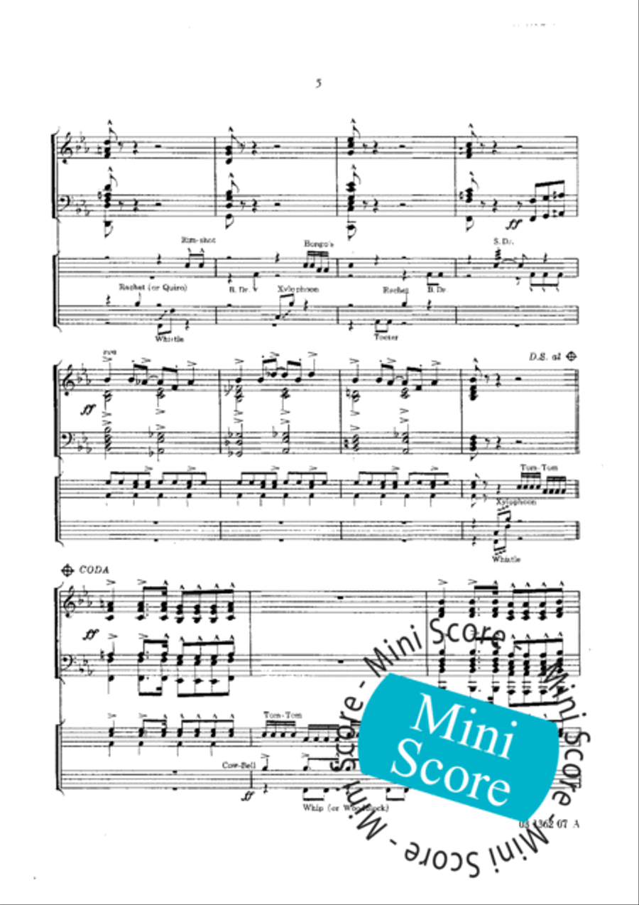 Fascinating Drums / Pavane In Blue Fanfare Band scores gallery preview page 29