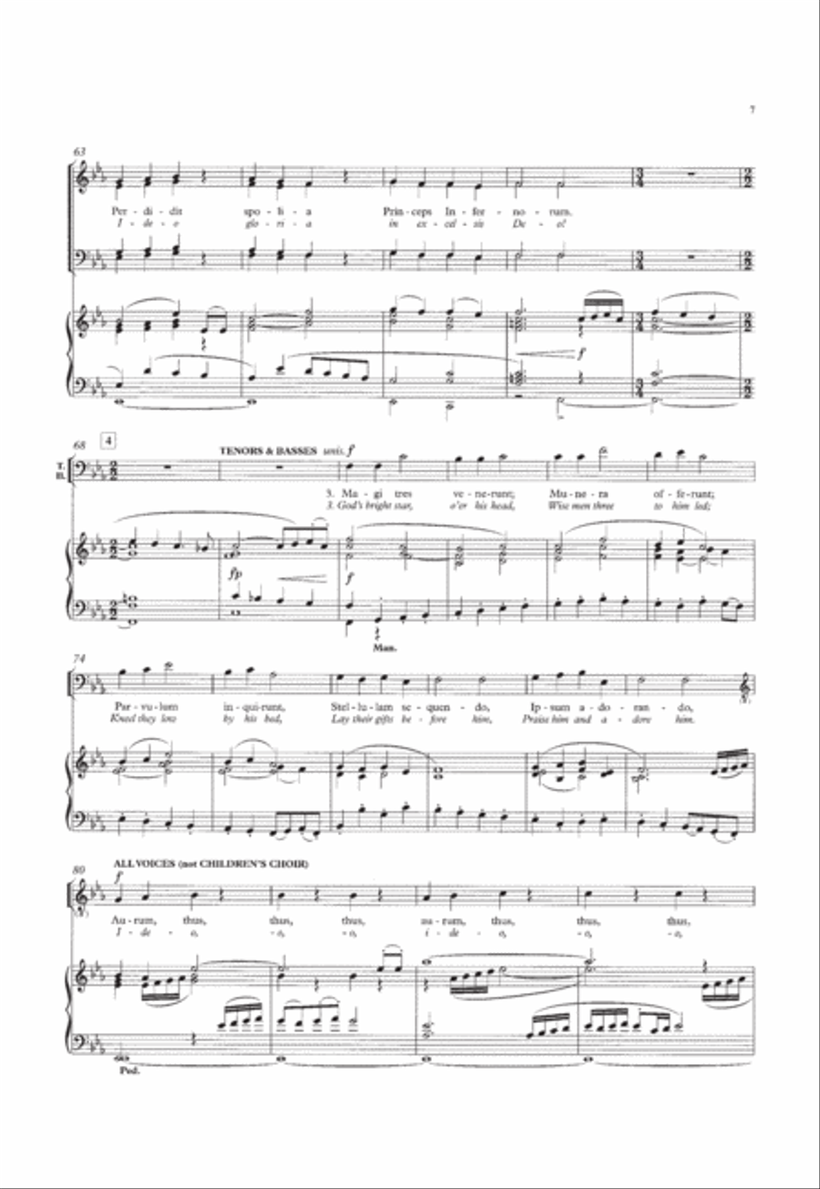 Christus Natus Est 4-Part scores gallery preview page 6