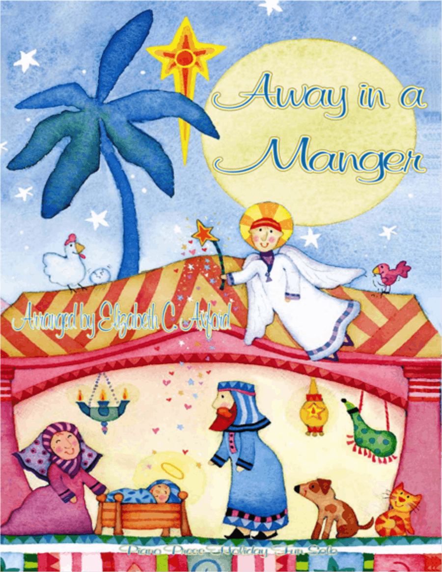 Away in a Manger Easy Piano scores gallery preview page 1