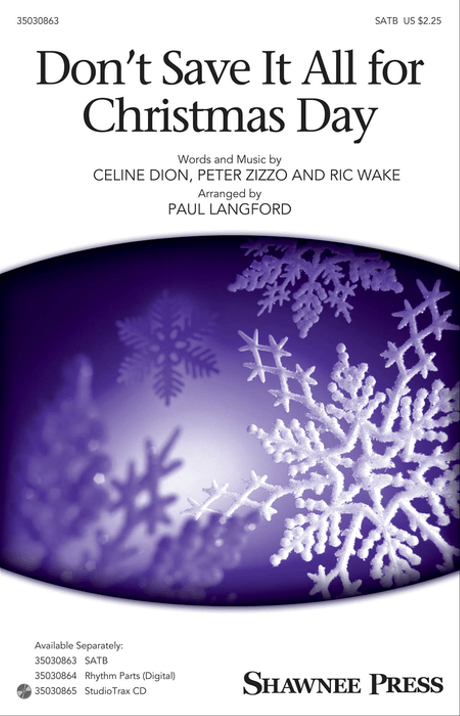 Don't Save It All for Christmas Day 4-Part scores gallery preview page 1