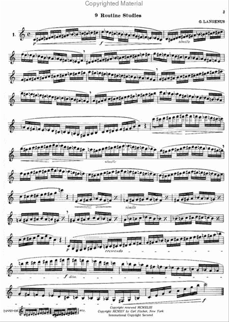 Complete Method For the Clarinet, in Three Parts 3-Part scores gallery preview page 2