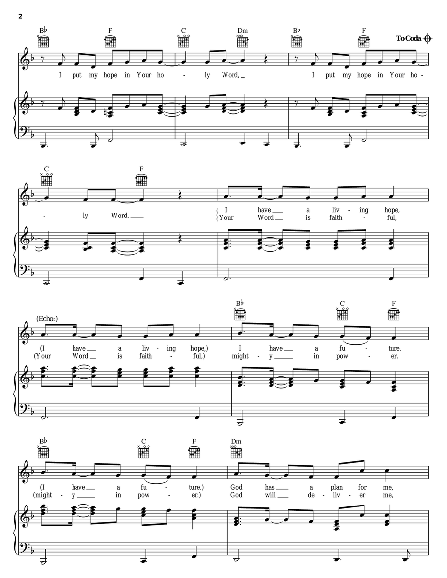 Firm Foundation Firm Foundation Piano, Vocal, Guitar scores gallery preview page 2