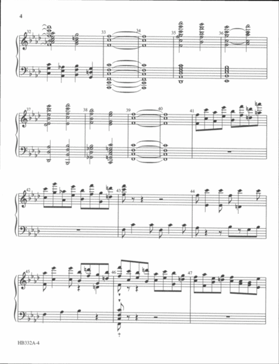 Fantasia - organ and handbell score Handbell Choir scores gallery preview page 3