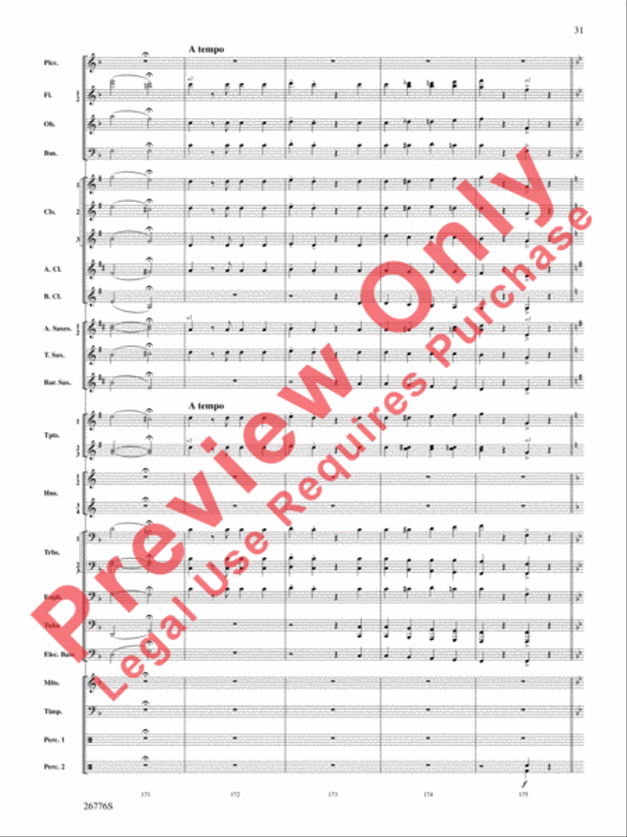 The Music of Disneyland Concert Band scores gallery preview page 32