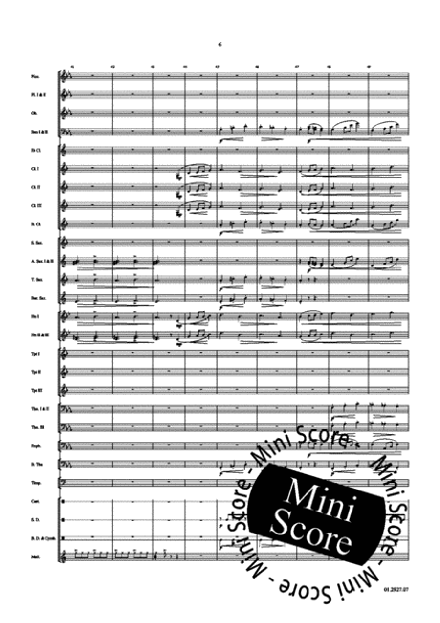 Paso Quebrado Concert Band scores gallery preview page 10