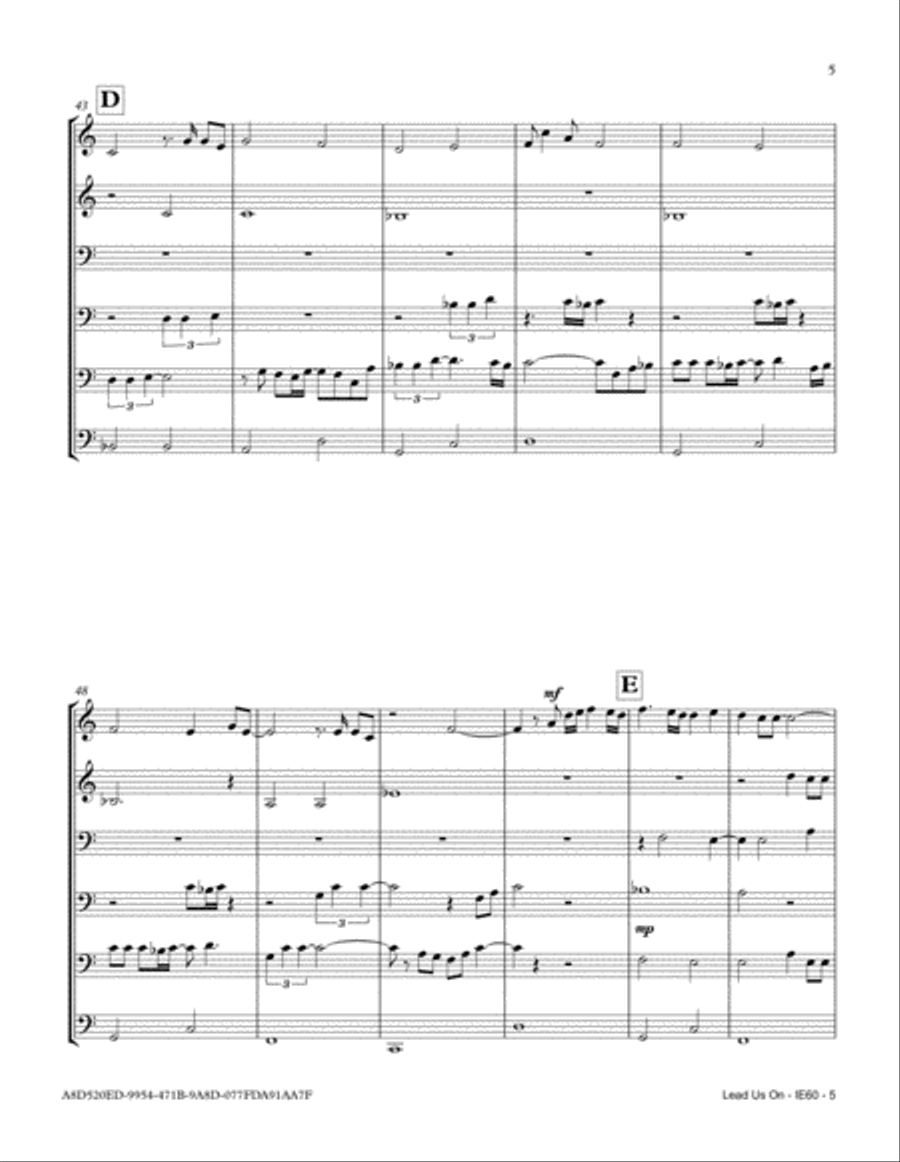 Lead Us On Small Ensemble scores gallery preview page 5