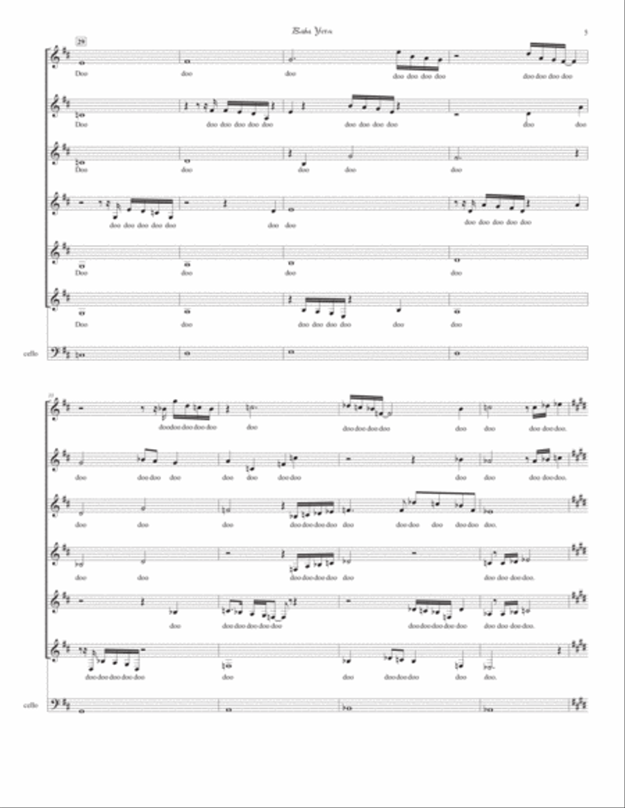 Baba Yetu SSAA scores gallery preview page 5