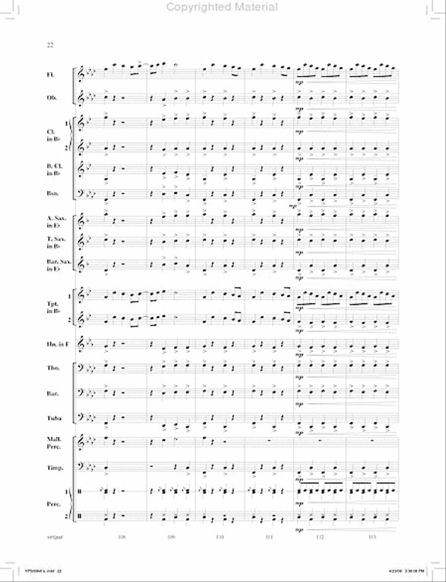 Zodiac Concert Band scores gallery preview page 23
