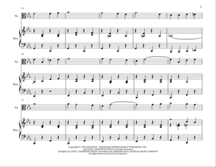 Blue Christmas Viola scores gallery preview page 2