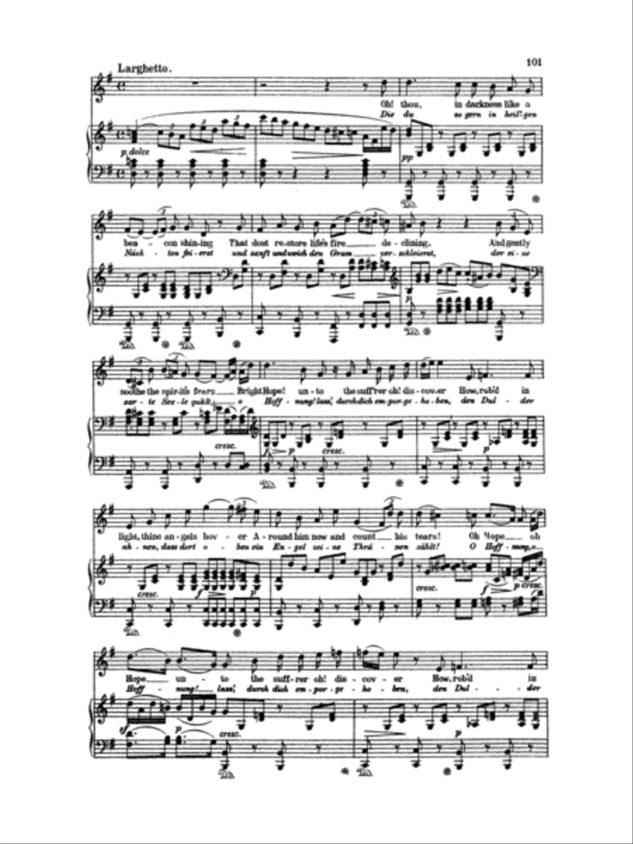 Beethoven: Songs (Complete)-- 66 songs, mostly for Medium Voice (German/English) Medium Voice scores gallery preview page 2