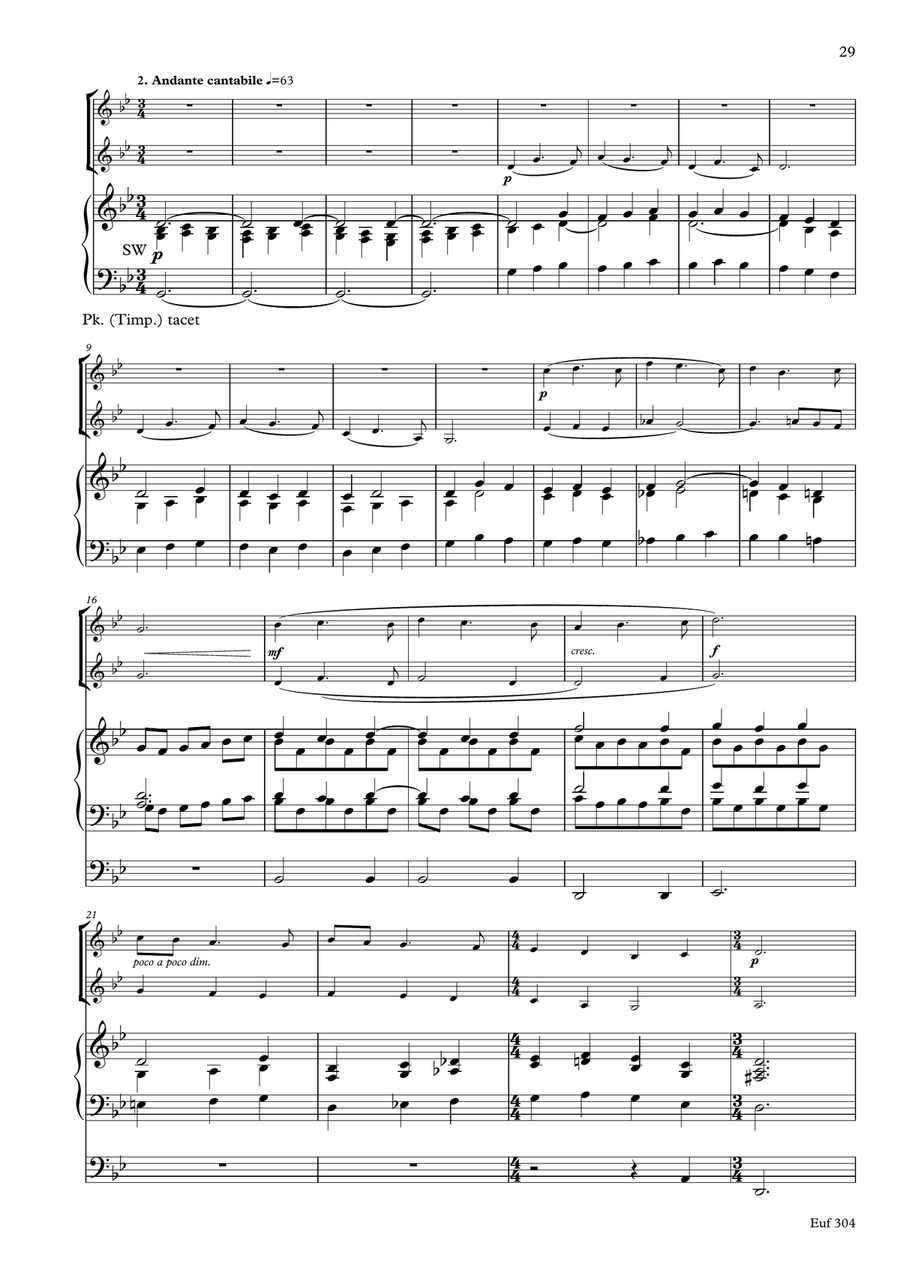Works for 2 trumpets & organ, timpani ad lib. Trumpet Duet scores gallery preview page 5