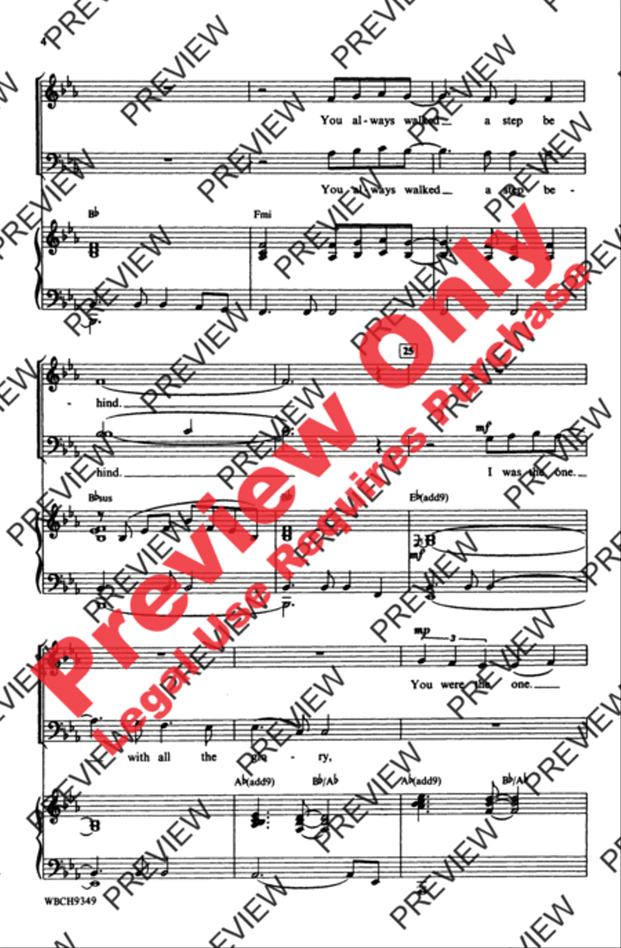 The Wind Beneath My Wings 4-Part scores gallery preview page 4