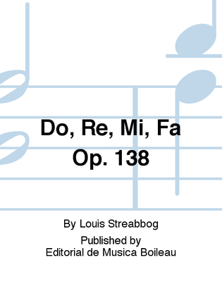 Book cover for Do, Re, Mi, Fa Op. 138