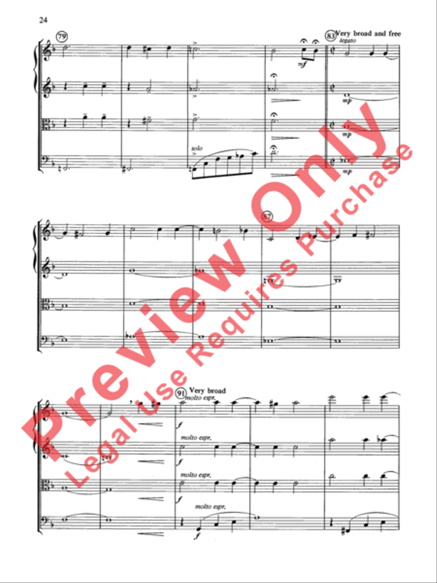 Cole Porter (Classic String Quartets) String Quartet scores gallery preview page 25