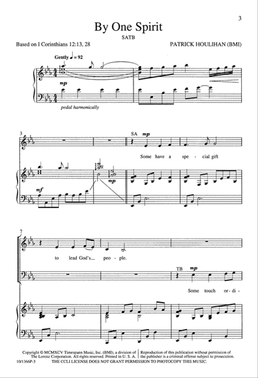 By One Spirit 4-Part scores gallery preview page 3