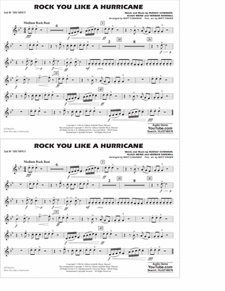 Rock You Like A Hurricane (arr. Conaway/Finger) - 2nd Bb Trumpet