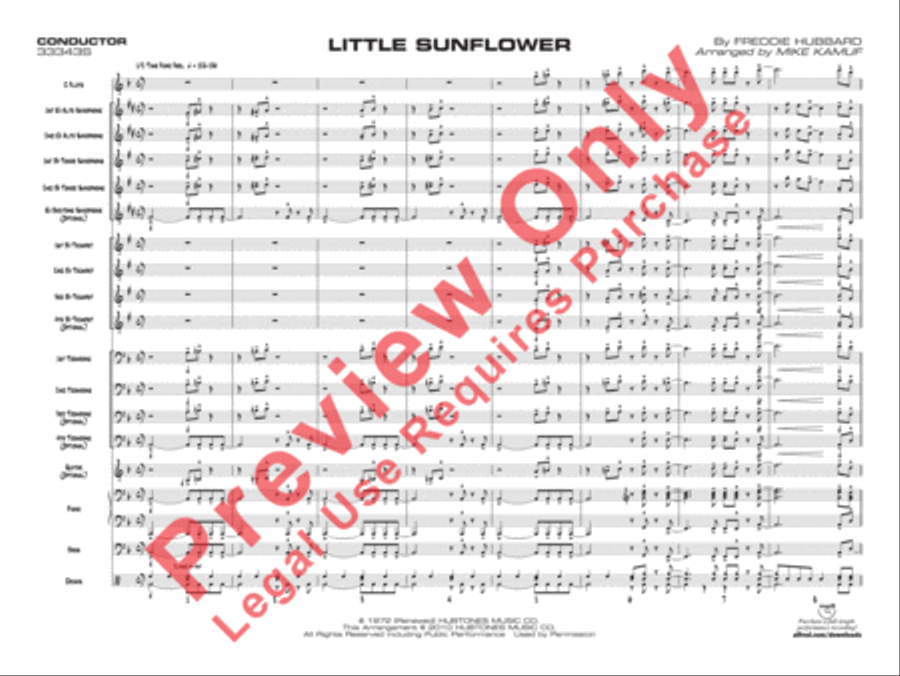 Little Sunflower Jazz Ensemble scores gallery preview page 4