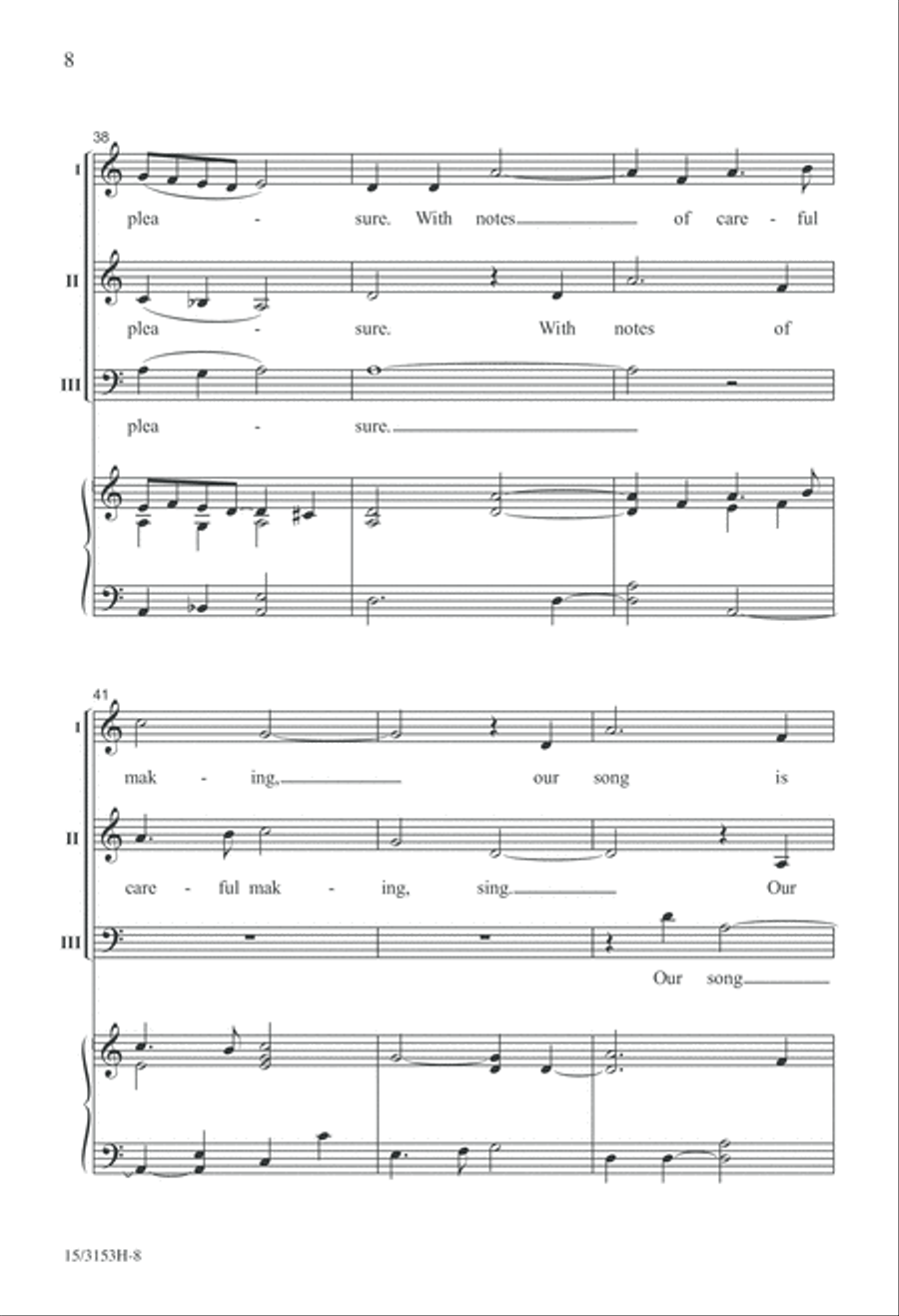 Sing Gladly Sing Gladly 3-Part scores gallery preview page 8