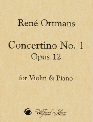 Book cover for Concertino No. 1 in A Minor, op. 12