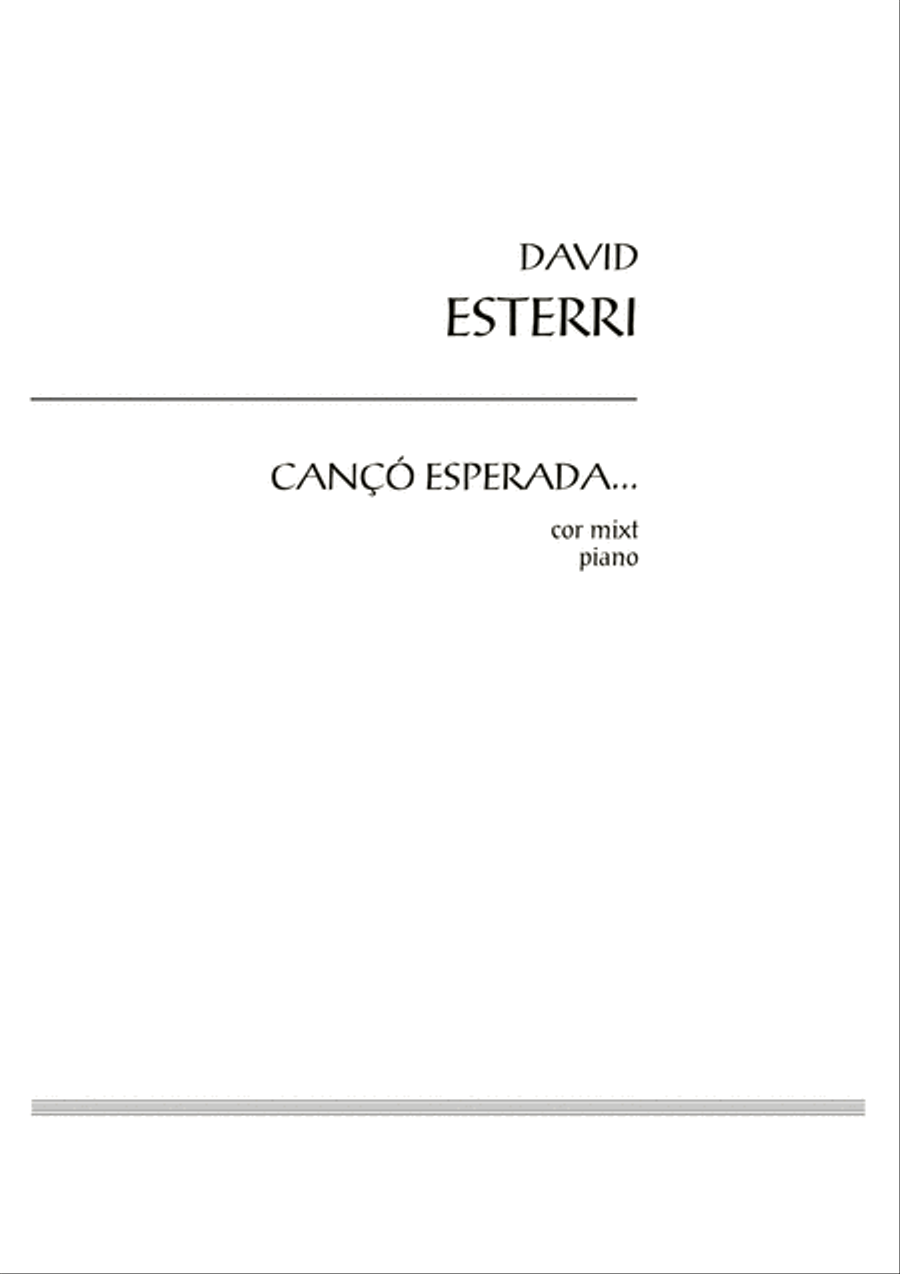 Cançó esperada Cançó esperada 4-Part scores gallery preview page 3