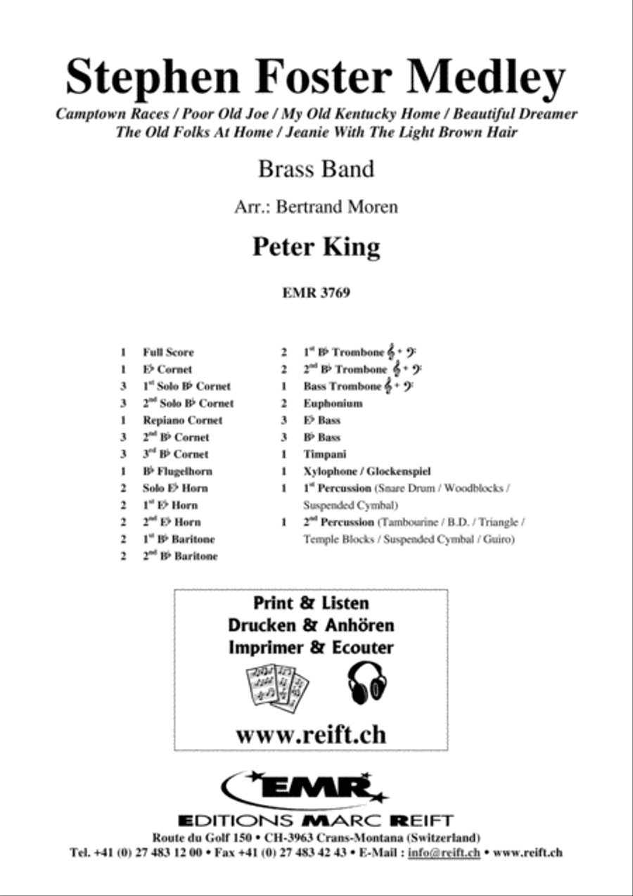 Stephen Foster Medley Stephen Foster Medley Brass Band scores gallery preview page 2