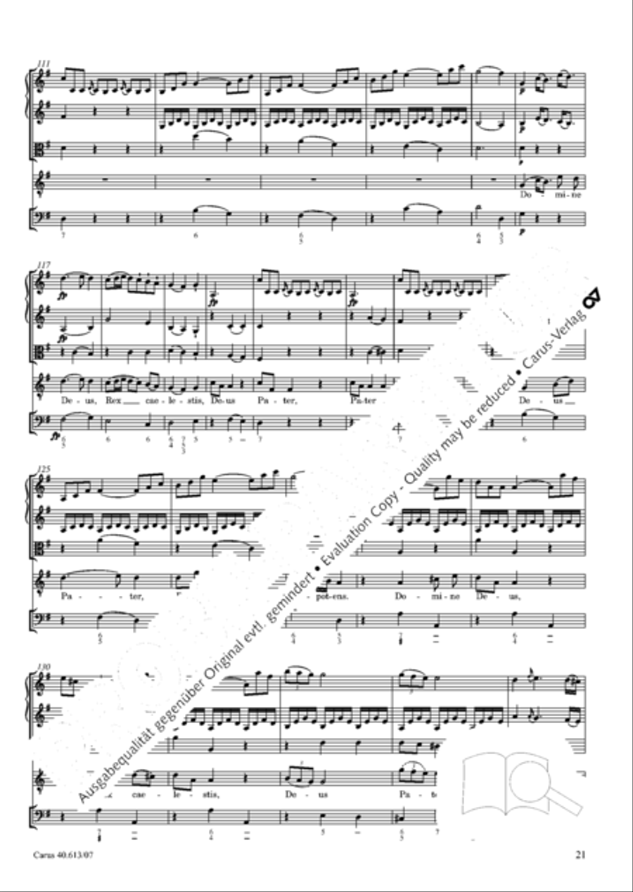 Mass in C (Missa in C) 4-Part scores gallery preview page 28