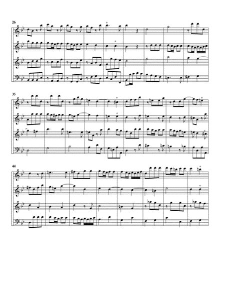 Sonata, Op.34, no.3 (arrangement for 4 recorders)