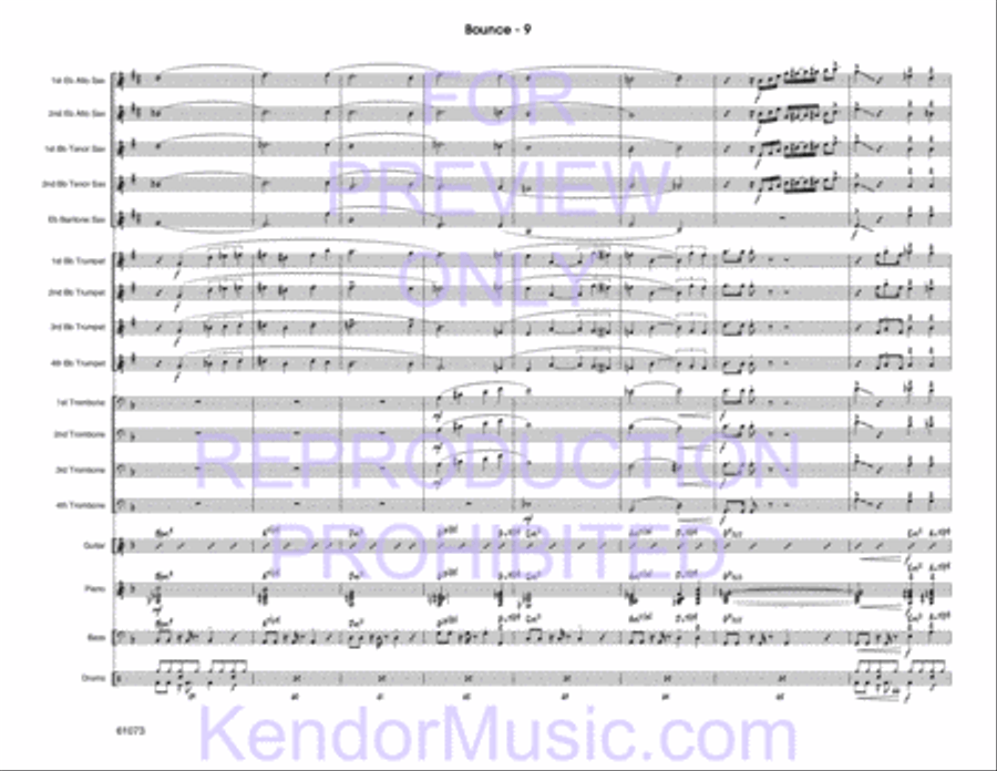 Bounce Jazz Ensemble scores gallery preview page 10