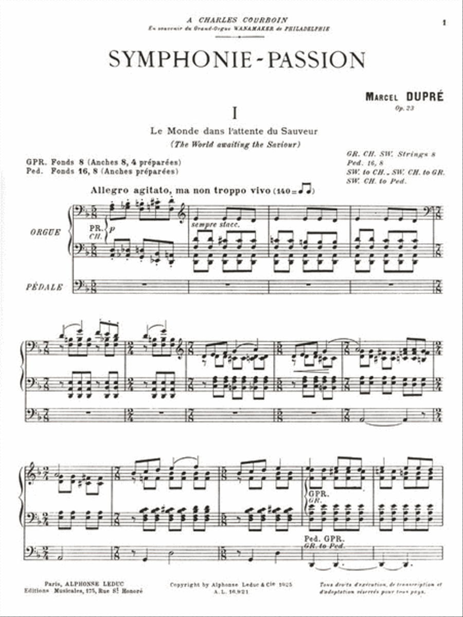 Symphonie-Passion pour Grand Orgue – Op. 23 Organ scores gallery preview page 2