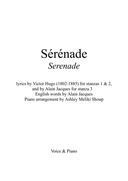 Sérénade (Gounod / Victor Hugo / Alain Jacques) image number null