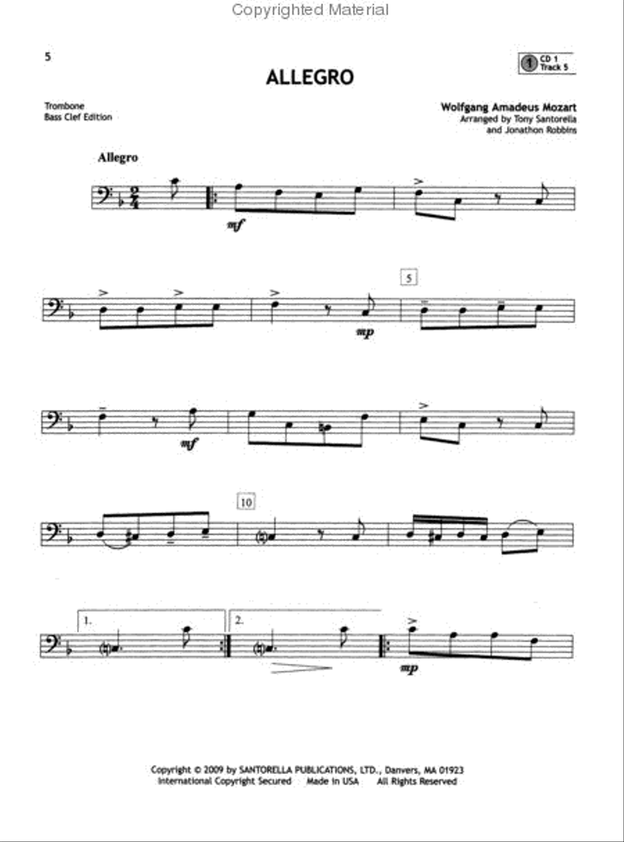 101 Popular Songs for Trombone * Solos and Duets * with 3 CDs Trombone Duet scores gallery preview page 2