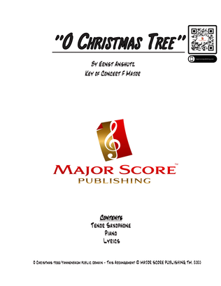 O Christmas Tree - Tenor Saxophone & Piano - F Major
