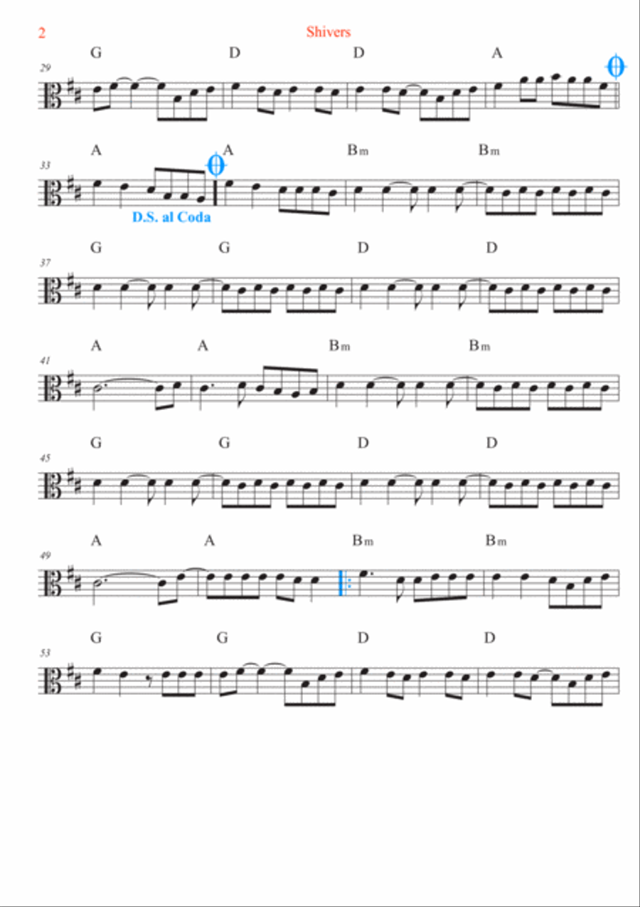 Shivers Viola Solo scores gallery preview page 2