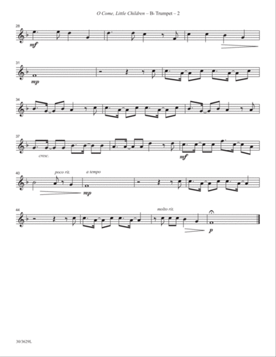 Trumpet Solos for Christmas Trumpet Solo scores gallery preview page 4