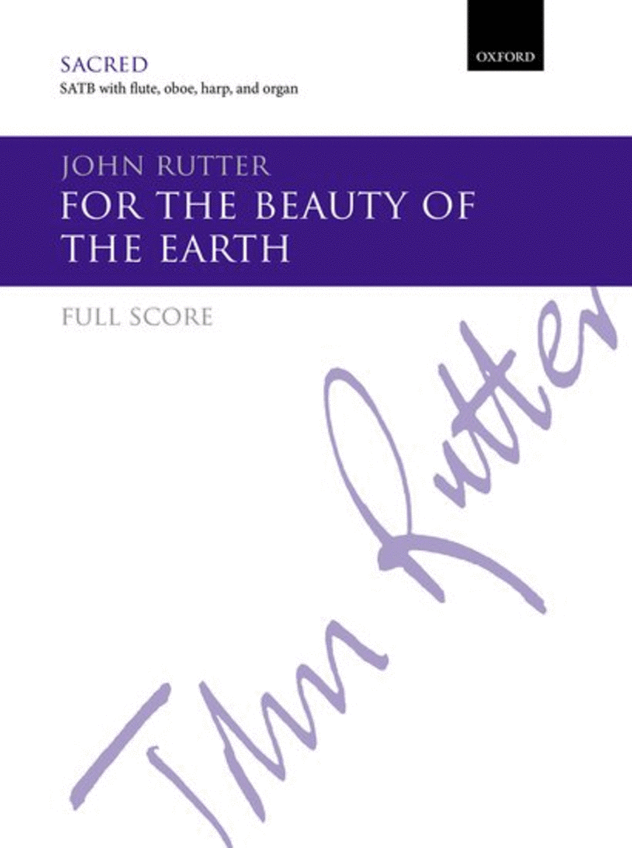 Book cover for For the beauty of the earth