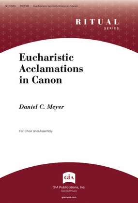 Book cover for Eucharistic Acclamations in Canon
