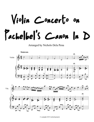 Book cover for Violin Concerto on Pachelbel's Canon in D